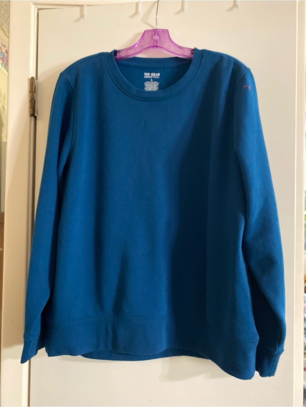 tek gear Blue Crewneck ultra soft fleece Sweatshirt